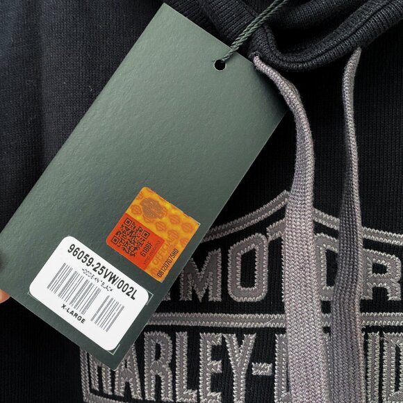 Harley-Davidson® B&S Funnel Black Women's Sweatshirt - Picture 9 of 12